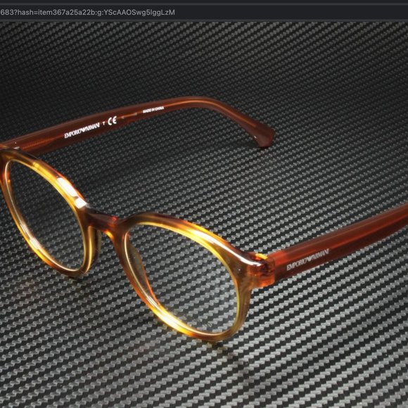 Emporio Armani Unisex Havana Eyeglasses! - Picture 1 of 4